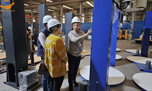 波蘭客戶來大宏工廠考察洽談深度